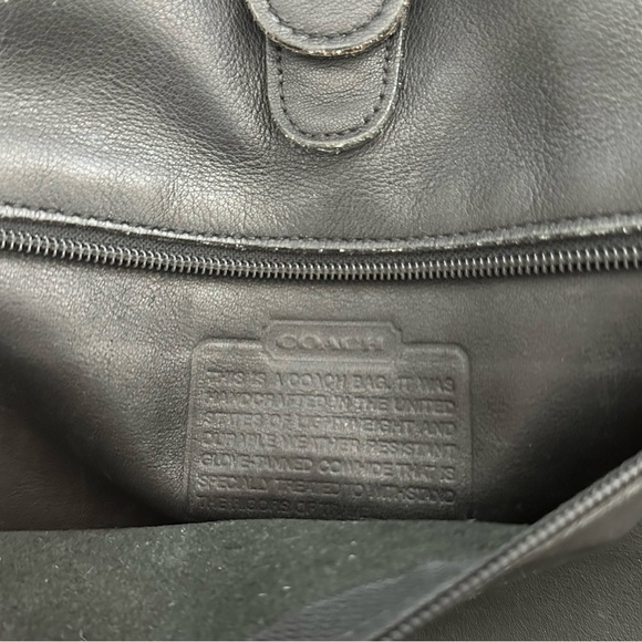 Coach Drawstring Bucket Bag Black Backpack Leather Vintage Tote Daypack Travel - Picture 12 of 15